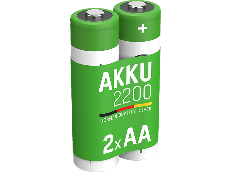 Volt, 2er Akku, 2200 NiMH Nickel-Metallhydrid, 1.2 mAh Set ANSMANN
