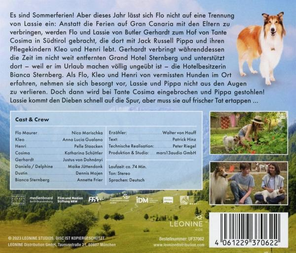 DVD-Cover eines Films mit Text und Bildern von Hunden und Menschen in ländlicher Umgebung.