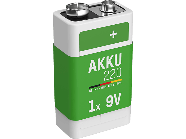 ANSMANN 1er Set NiMH Volt, Akku, 8.4 220 Nickel-Metallhydrid, mAh