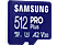 SAMSUNG Pro Plus microSDXC memóriakártya + SD adapter, 512GB, Class10, V30, U3 (MB-MD512SA/EU)