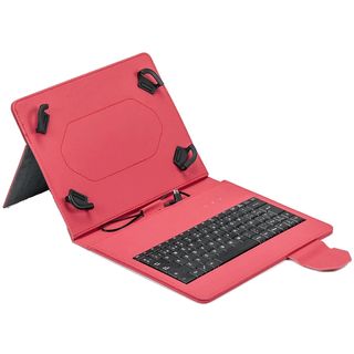 Funda Tablet - Maison Technologique Urban, Universal, Para tablets de hasta 10.2", Teclado integrado, USB-C, Rojo