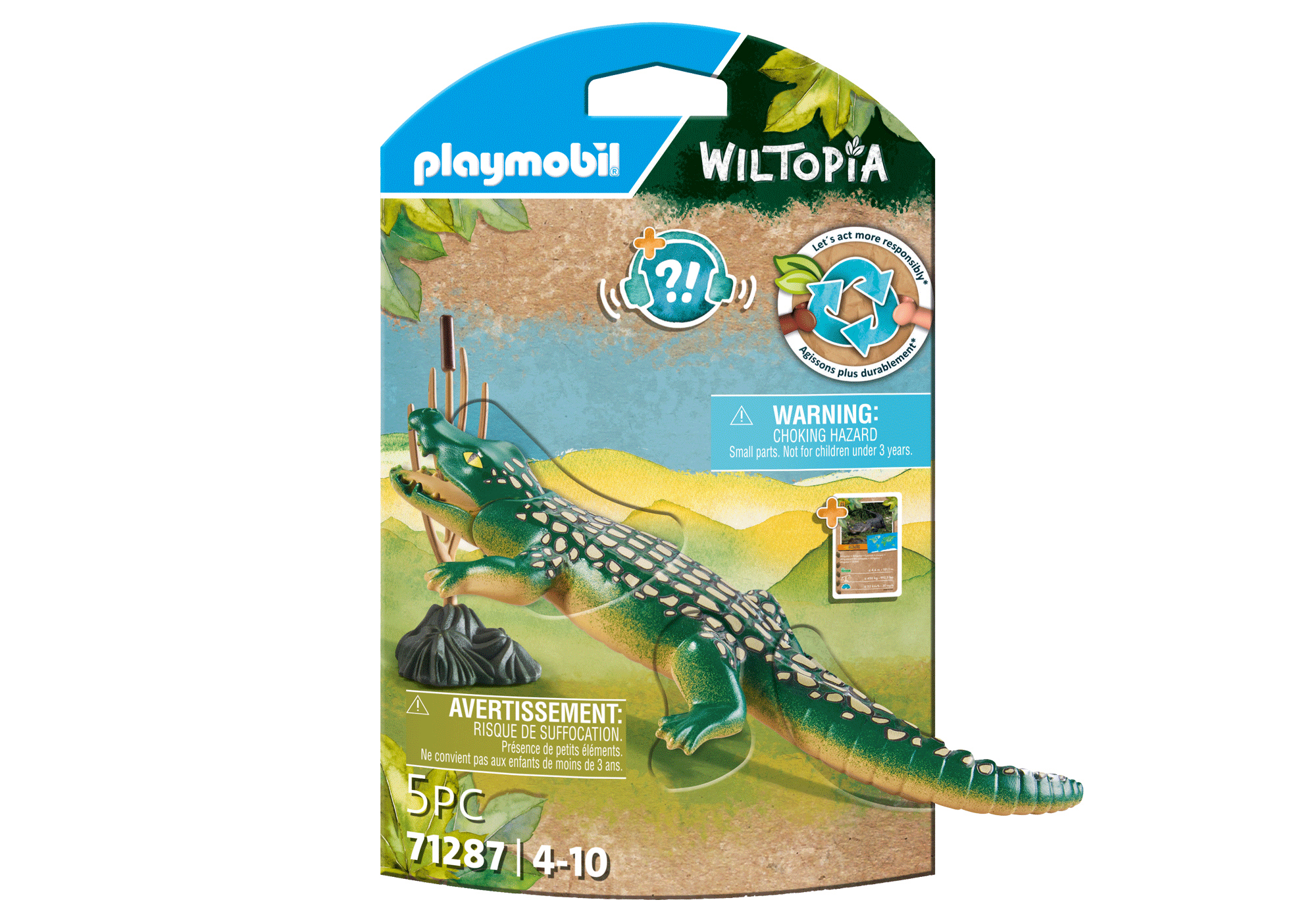 PLAYMOBIL 71287 - Mehrfarbig Wiltopia Spielset, Alligator