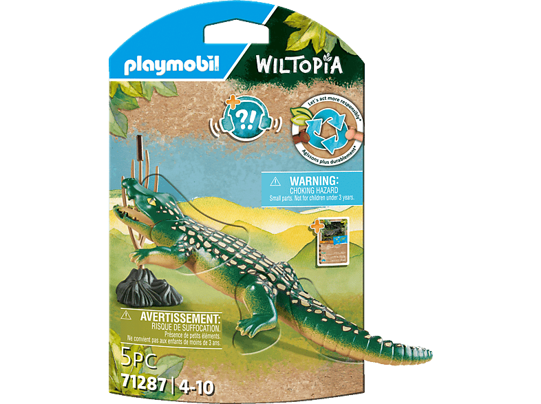 PLAYMOBIL 71287 - Mehrfarbig Wiltopia Spielset, Alligator