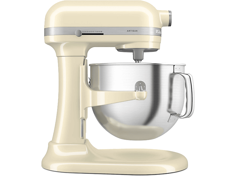 KITCHENAID 5KSM70SHXEAC Artisan prémium emelőkaros robotgép, 375 W, 6,6L, mandulakrém