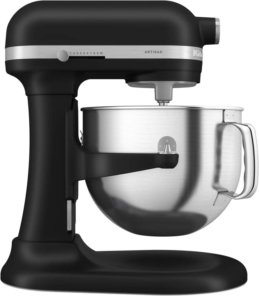 KITCHENAID 5KSM70SHXEBM Artisan prémium emelőkaros robotgép, 375 W, 6,6L, matt fekete