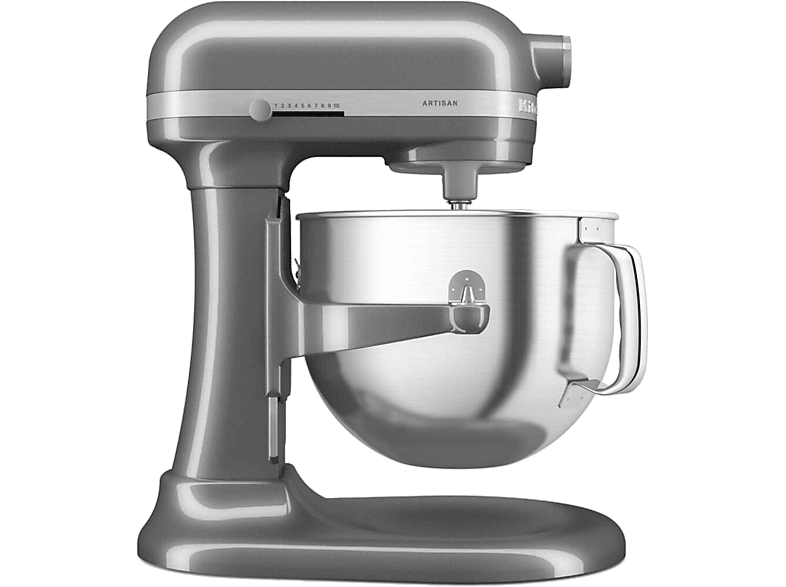 KITCHENAID 5KSM70SHXEMS Artisan prémium emelőkaros robotgép, 375 W, 6,6L, medálezüst