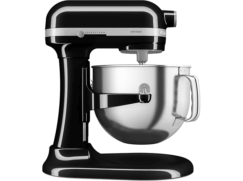 KITCHENAID 5KSM70SHXEOB Artisan prémium emelőkaros robotgép, 375 W, 6,6L, onyx fekete