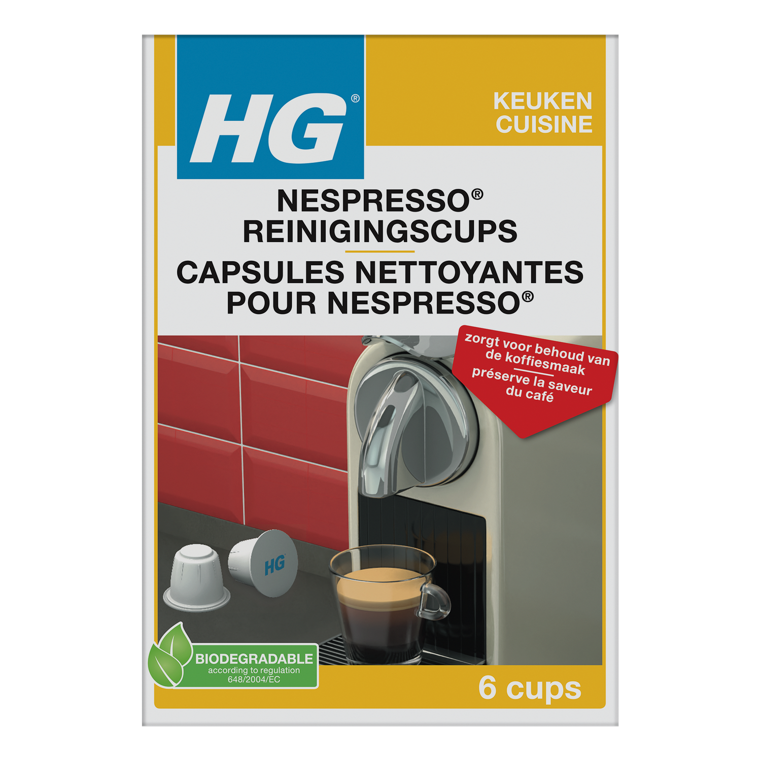 HG Cleaning caps for Nespresso 6p. afbeelding