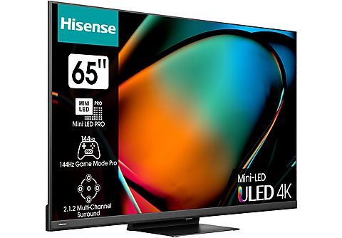 MediaMarkt UHD (Flat, 164 HISENSE Mini TV) LED SMART cm, / 65 TV | 65U8KQ Zoll 4K,