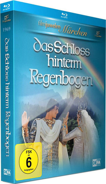 Blu-ray-Box eines Films. Zwei Personen sind auf dem Cover, und ein Regenbogen ist über ihnen.