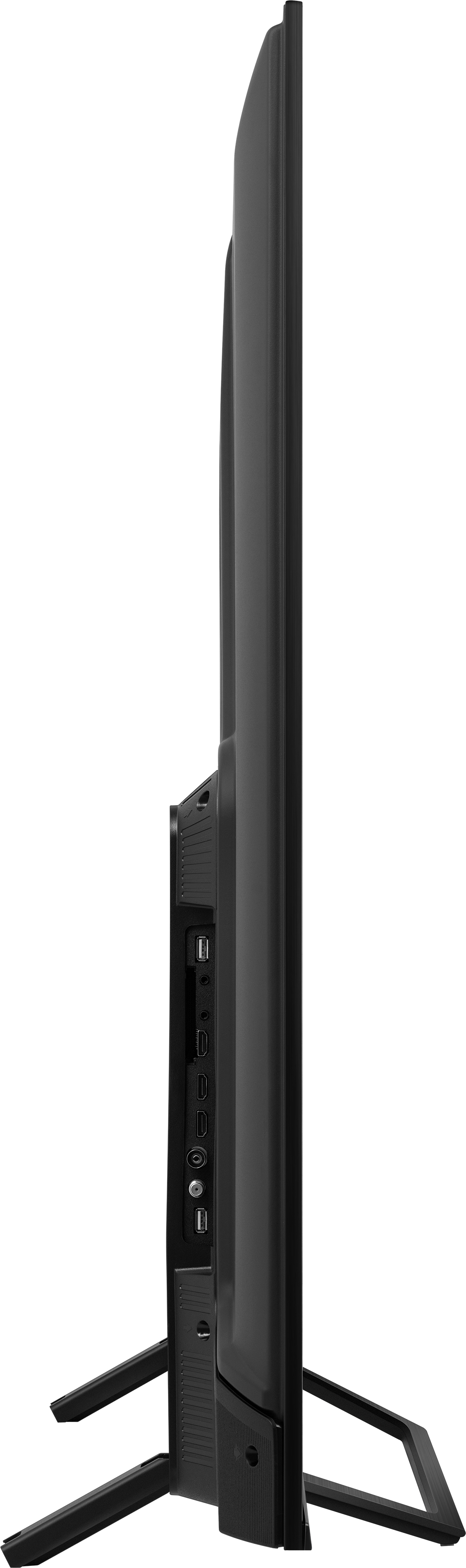 Un mouse per computer nero con cavo intrecciato, su uno sfondo scuro.