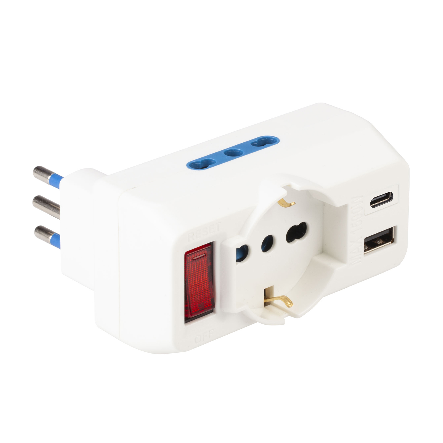 Adattatore con spina 10 A Polypool Pp2389