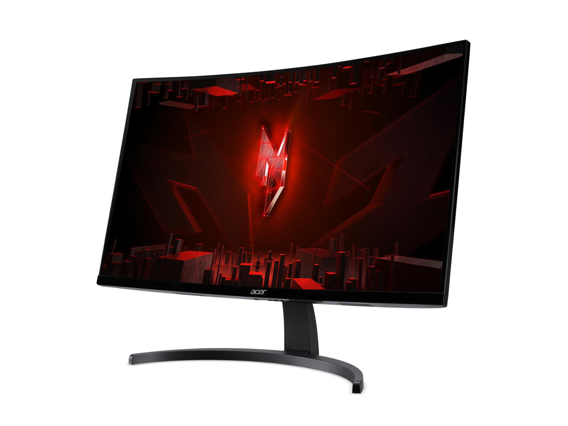 Schwarze Gaming-Maus mit orangefarbener und roter Beleuchtung.