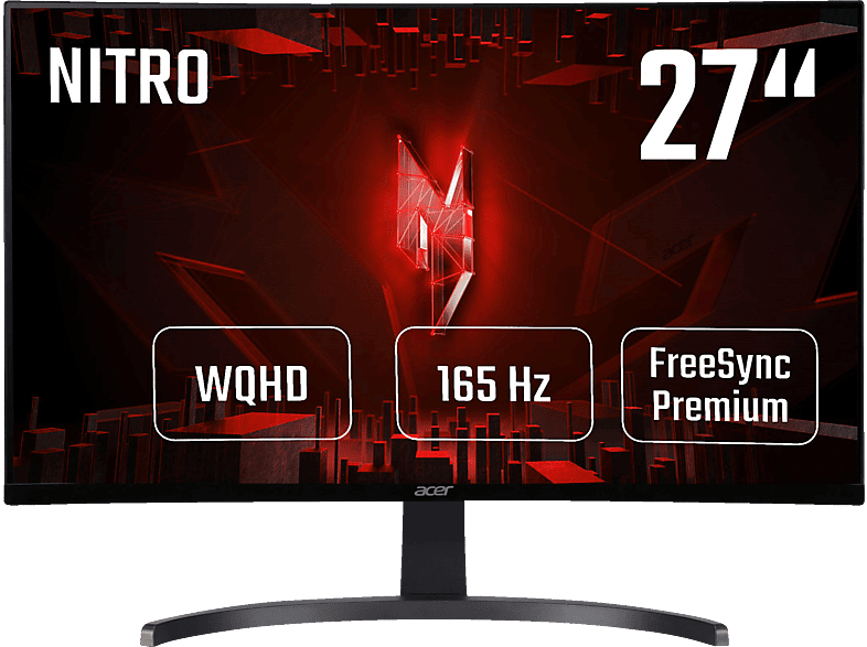 ACER ED273UP 27 Hz WQHD Reaktionszeit, (1 Zoll | MediaMarkt Gaming 165 DisplayPort, 144Hz ms HDMI) Monitor