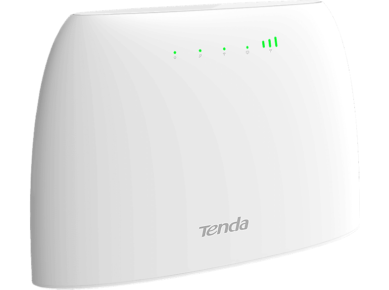 TENDA 4G LTE Wi-Fi router, 300 Mbps, 10/100 LAN-WAN, SIM, fehér (4G03)