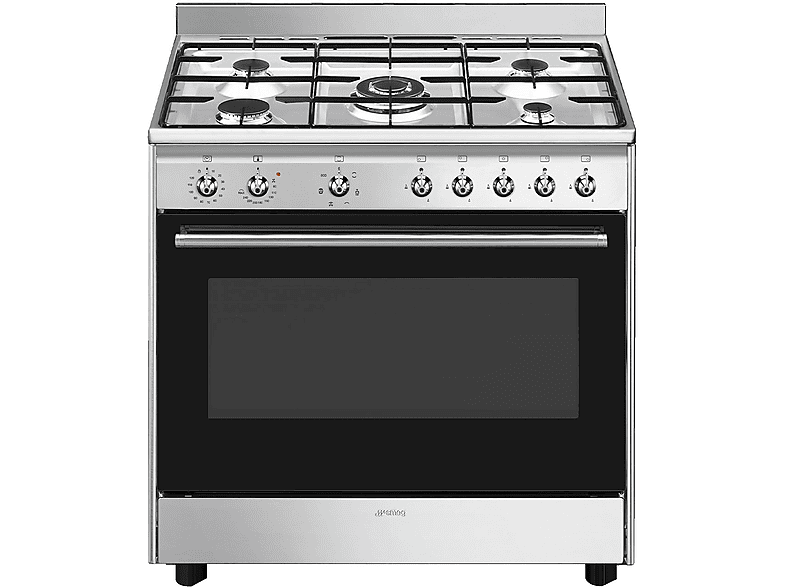 Smeg Cucina Cx90Gm, Piano cottura a gas, zone 5, classe A