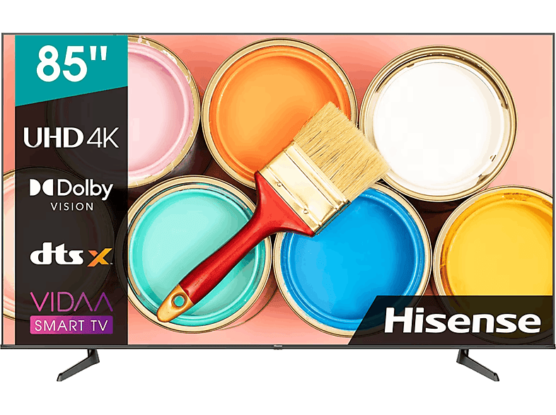 TV LED 85" - Hisense 85A6BG, UHD 4K, HDR10+, Quantum Dot Color, Dolby Vision™, Modo Game, Negro