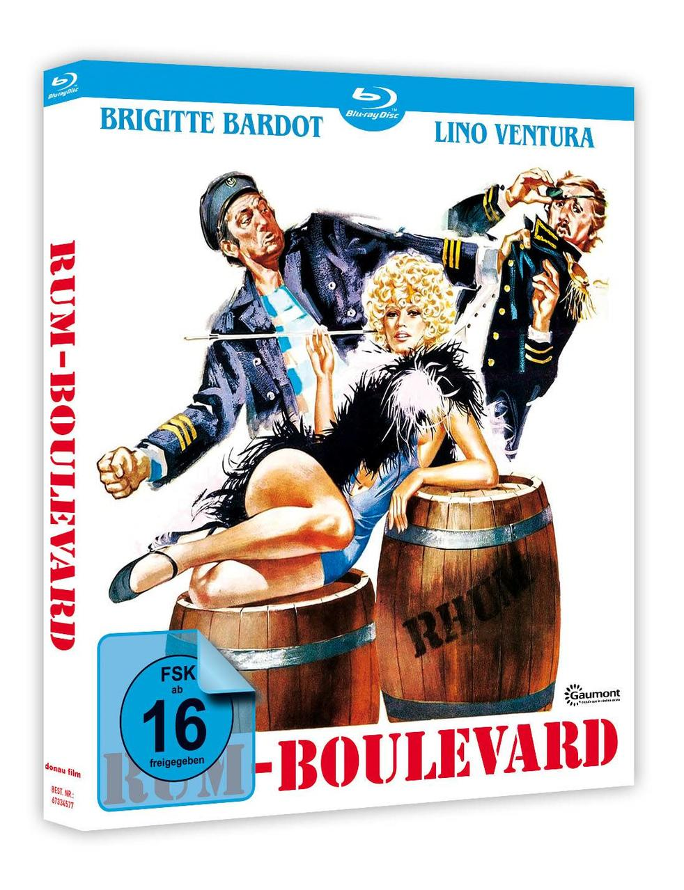 Filmcover: Rum-Boulevard, mit Brigitte Bardot und Lino Ventura.