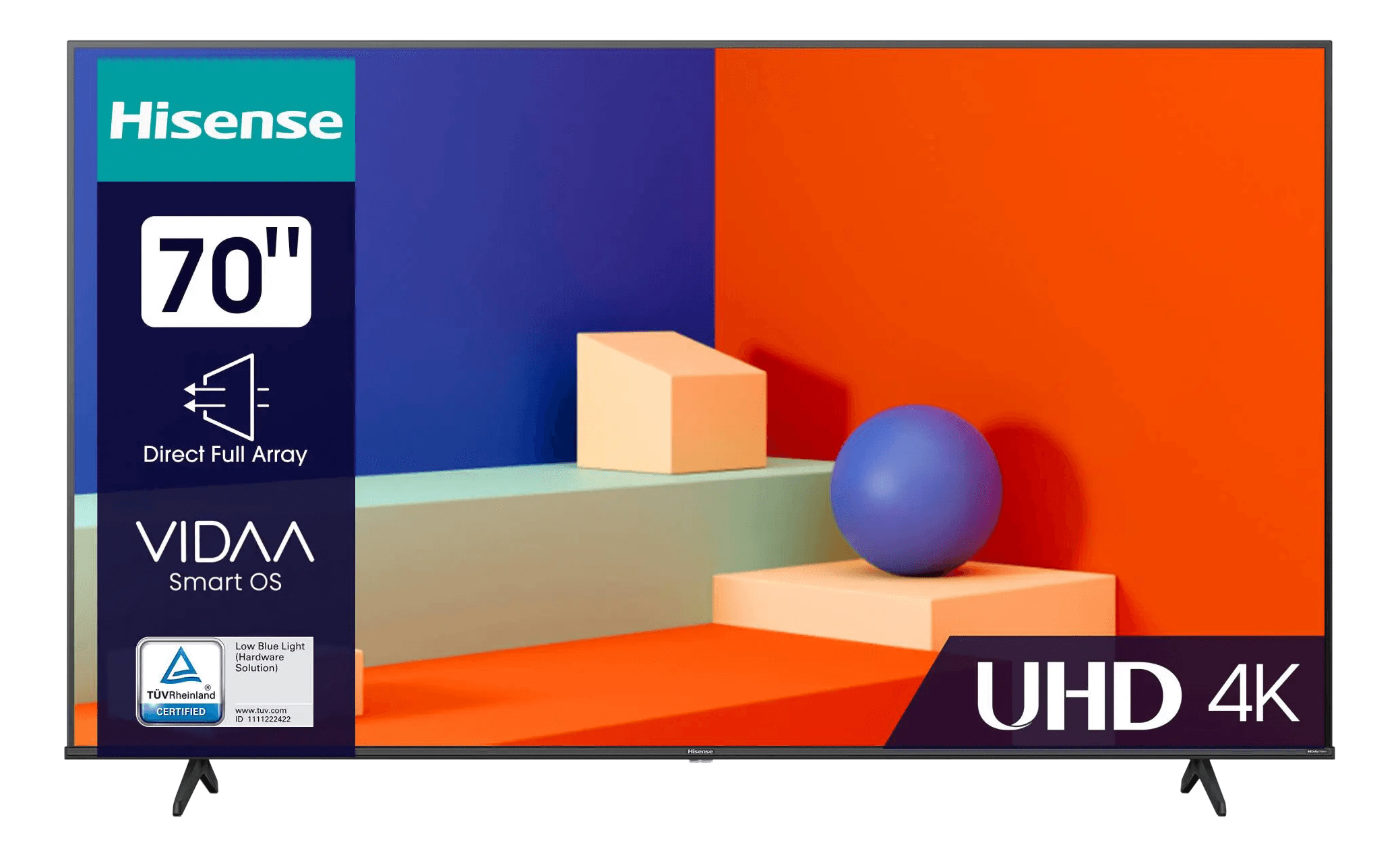 HISENSE 70 A6K Zoll 70 Zoll 4K UHD Smart TV