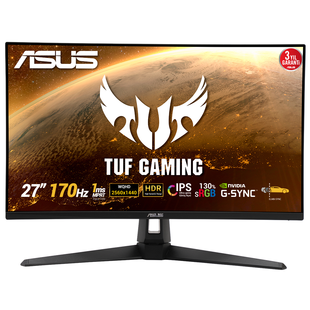 ASUS TUF Gaming VG27AQ1A 27″ 170Hz 1Ms IPS G-Sync HDR10 QHD Gaming Monitör