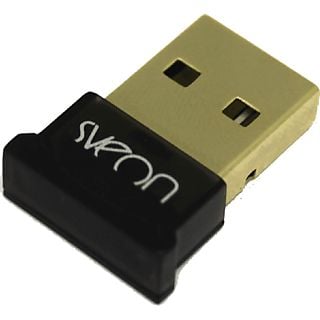 Adaptador Bluetooth - Sveon SCT400, Bluetooth 4.0, Velocidad de transferencia 3 Mbps, Alcance 50 m, Negro