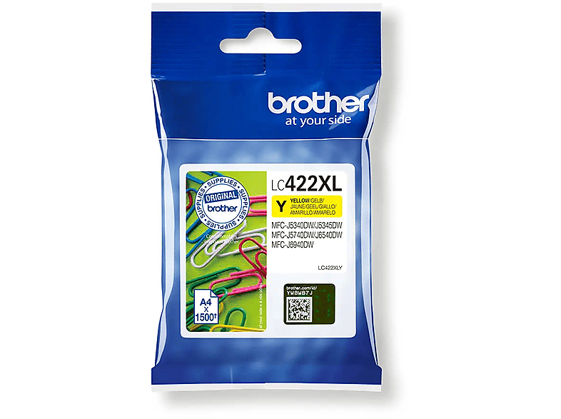 BROTHER LC-422XLY Tintenpatrone Gelb