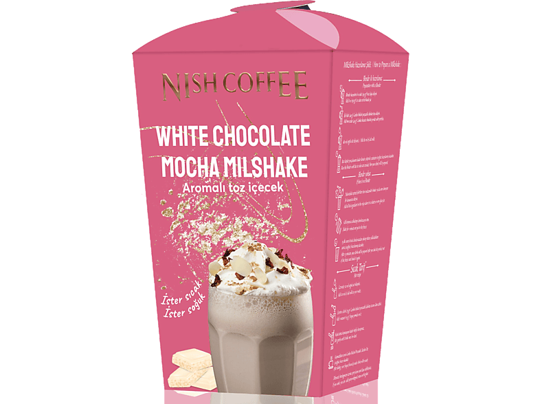 NISH White Chocolate Mocha 250 g Toz İçecek