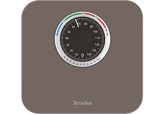 TERRAILLON Nautic up - Mechanische Waage mit BMI-Funktion (Braun)