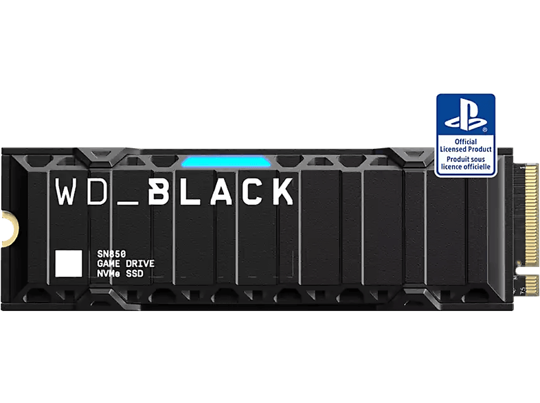 Western Digital Interne Ssd M.2 Harde Schijf Sn850 1 Tb Met Koelplaat (wdbbkw0010bbk-wrsn)