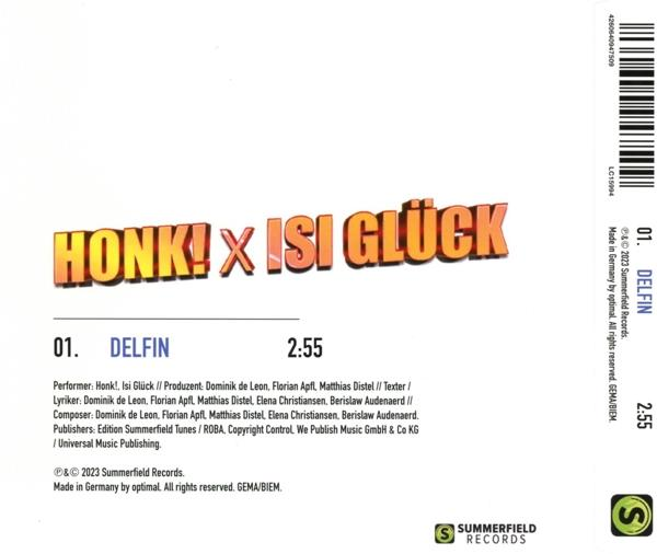 Glück - (Maxi Isi & CD) Honk! Single Delfin -