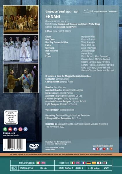 Meli/Conlon/Orchestra Maggio Musicale Fiorentino - Ernani  - (DVD)