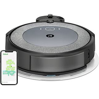 Robot aspirador - iRobot Roomba Combo® i5, 750W, 276ml, 75 min, 68db(A), Gris