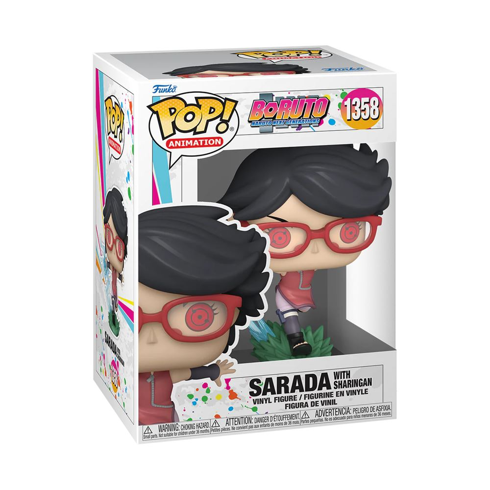 Figura Funko Pop! de vinilo de Sarada con Sharingan de Boruto, número 1358.
