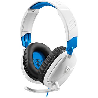 Auriculares gaming - Turtle Beach Recon 70, Con cable, Para PS4™ y PS5™, Micrófono abatible, Blanco y Azul