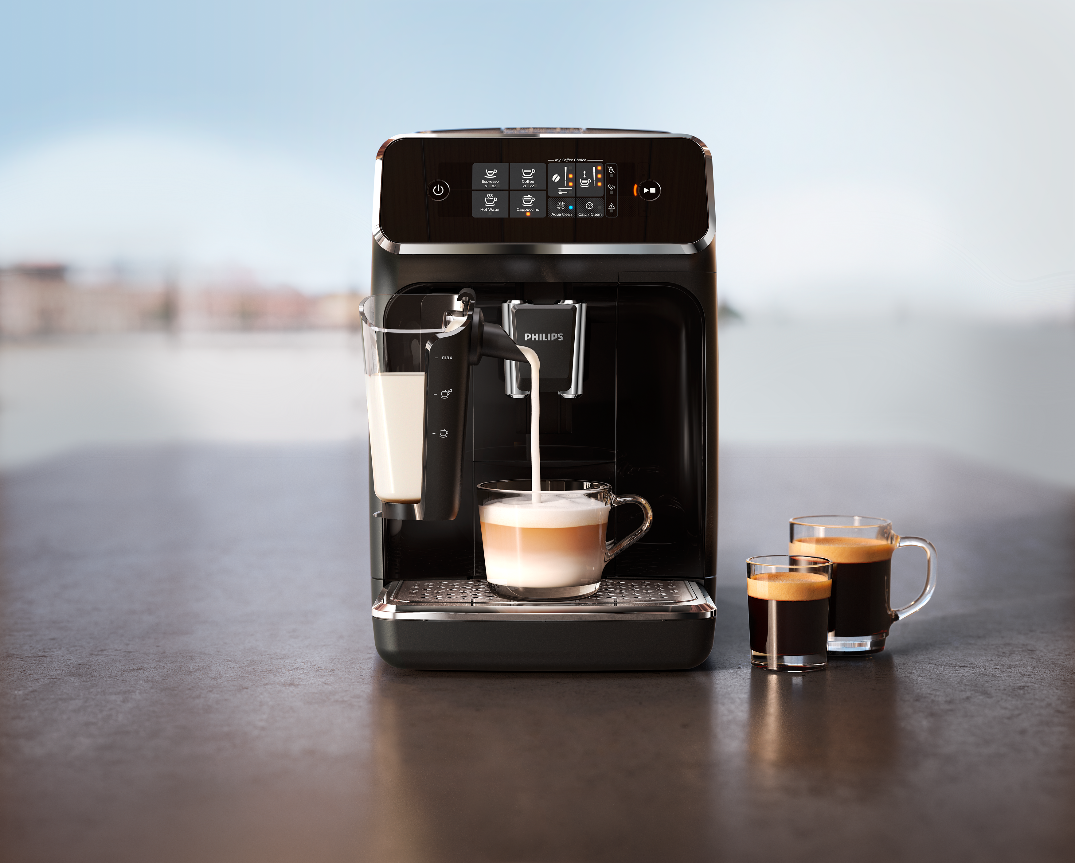 PHILIPS Series 2200 LatteGo EP2231/40 Automata kávéfőző LatteGo tejhabosítóval