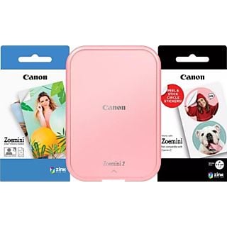 CANON Imprimante photo portable Zoemini 2 Pink/Gold Premium kit (5452C009AA)