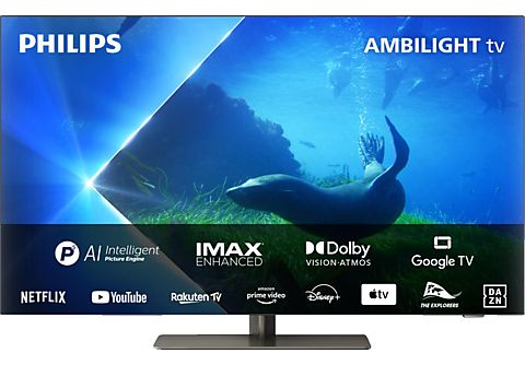 PHILIPS 42OLED808/12 4K OLED Ambilight TV (Flat, 42 Zoll / 106 cm, OLED 4K, SMART TV, Ambilight, GoogleTV 12)
