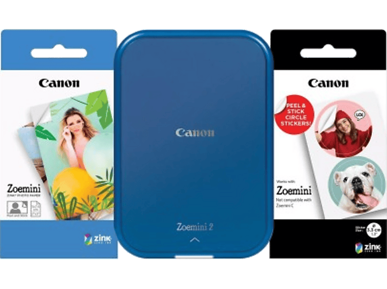 CANON Draagbare fotoprinter Zoemini 2 Blue Premium kit (5452C011AA ...