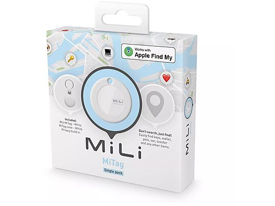 MILI Tracker MiTag + Leather Case Wit (MI-3262)