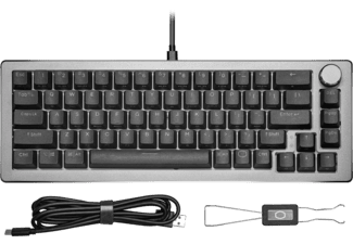 COOLER MASTER CK720 vezetékes mechanikus billentyűzet, 65%, RGB, Kalih ...
