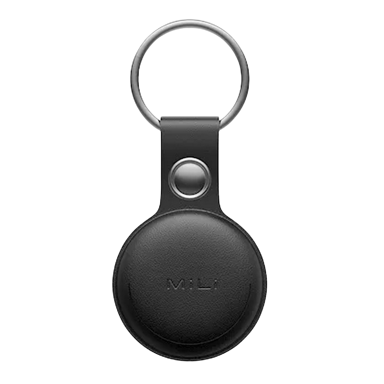 Zwarte MiLi tracker met sleutelhanger en witte MiLi tracker.