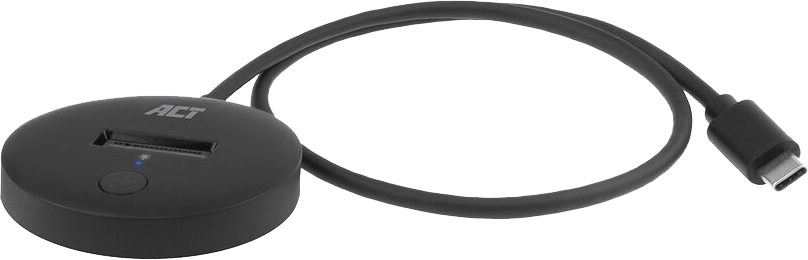 ACT M.2 NVMe/PCIe SSD dokkoló állomás, B+M, M-Key NVMe, USB Type-C csatlakozó, fekete (AC1501)