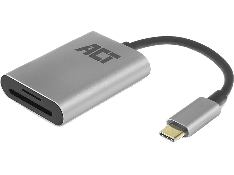 ACT USB Gen 3.2 Type-C Kártyaolvasó, SD/Micro SD kártyákhoz, OTG, 5 ...