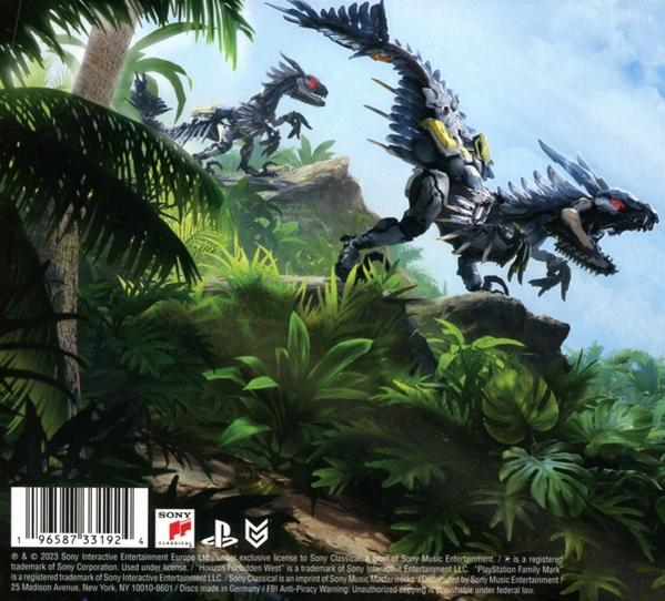 Rückseite einer Videospielhülle mit einer Darstellung von Dinosauriern.