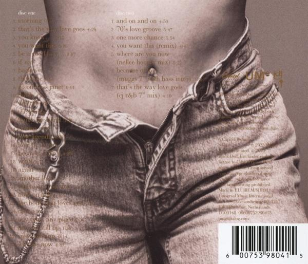 Albumcover: Torso in Jeans, Reißverschluss offen, Trackliste sichtbar.