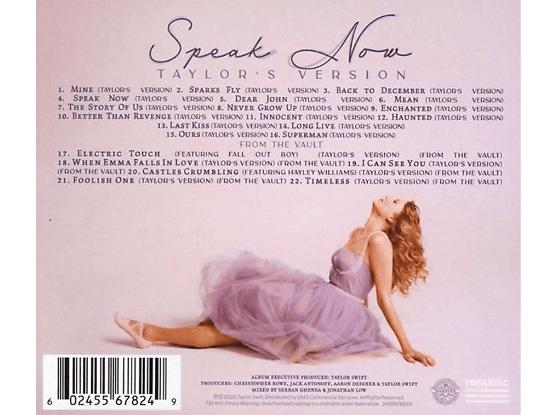 Thumbnail - Taylor Swift - Speak Now (Taylor's Version) Ltd.2CD (CD)