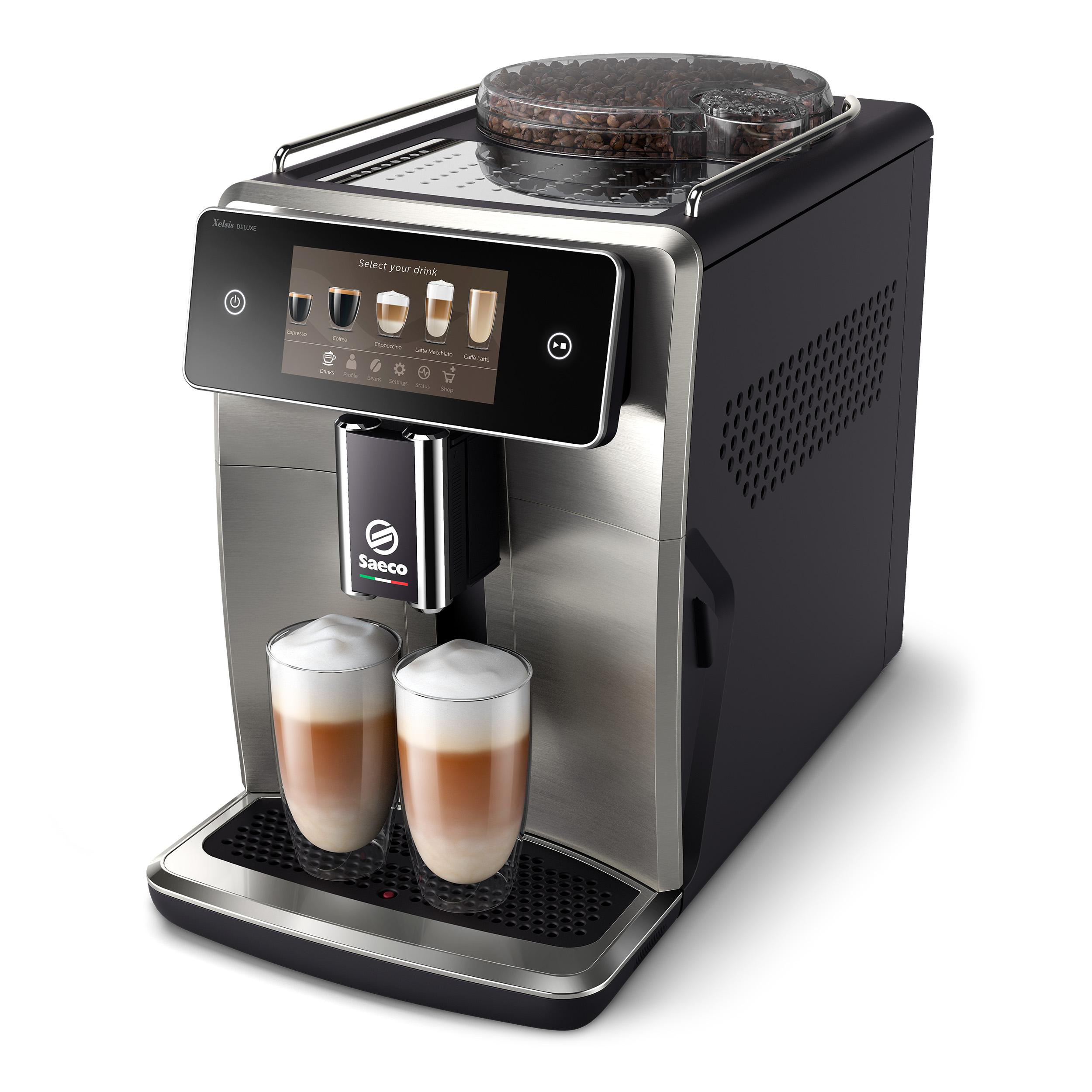SAECO SM8785/00 Xelsis Kaffeevollautomat (Edelstahl, aus Keramik, 15 bar, Milchschlauch)