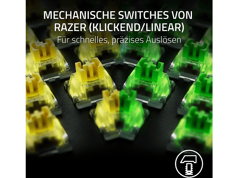 Thumbnail - RAZER Blackwidow V4 X Deutsches Layout, Gaming Tastatur, Mechanisch, Razer Green, kabelgebunden, Schwarz