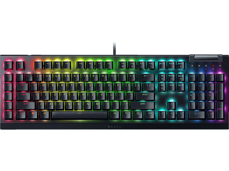 RAZER Blackwidow V4 X Deutsches Layout, kabelgebunden, Green, Mechanisch, Gaming Schwarz Razer Tastatur