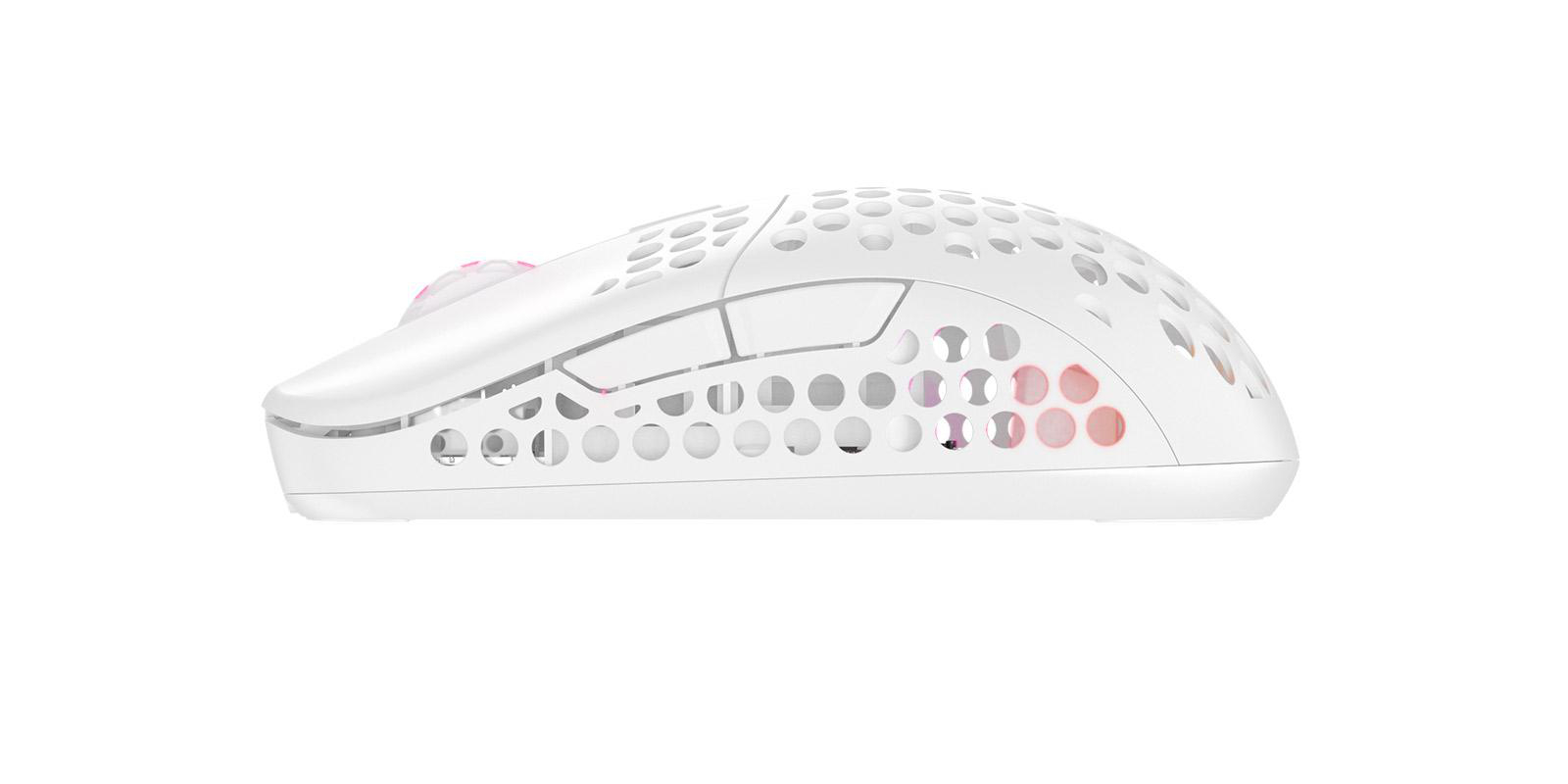 XTRFY CHERRY Gaming Maus, Weiß M42 kabellose RGB